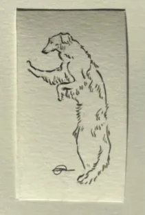 Illustration d un chien regardant par la fenetre